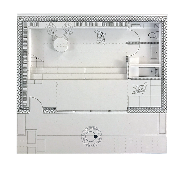 Il s'agit d'une maquette d'étude du sol pour le projet de création de dépendance.