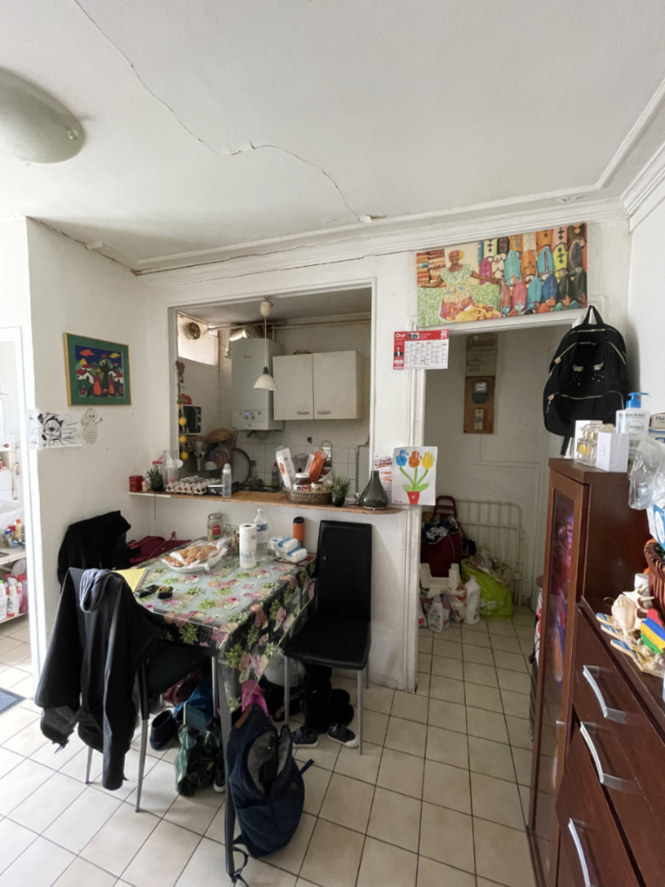 Photo de l'appartement dans son état existant.