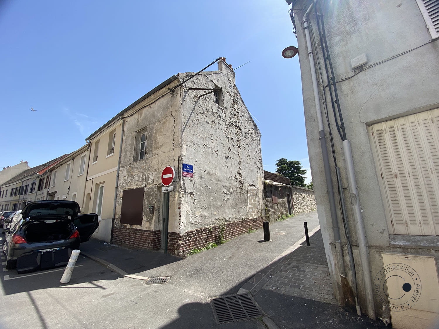 Photo de la reconstruction dans son état existant.