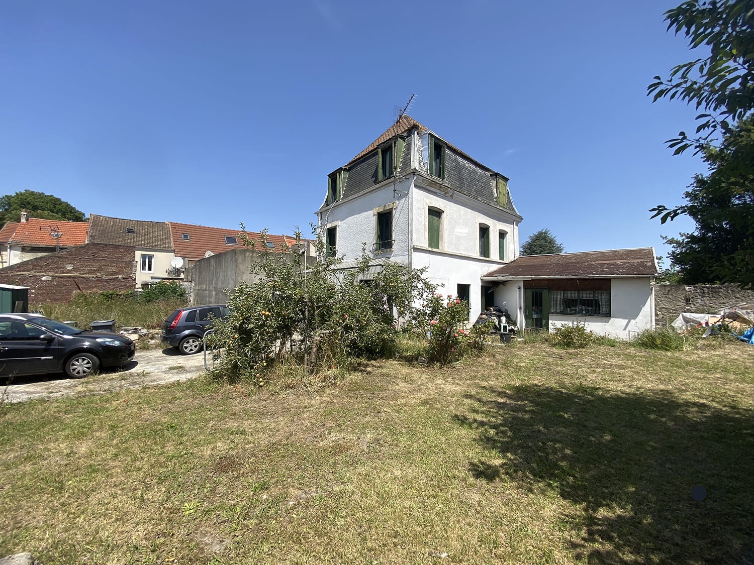 Photo de l'extension de la maison de ville dans son état projeté.